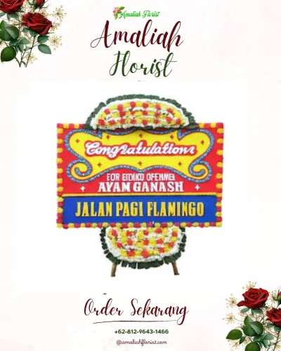 Bunga Papan Congratulation di Dawuhan Lor